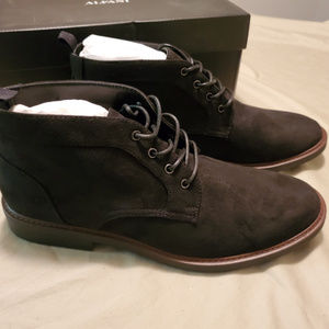 NIB Alfani Men's Black Suede Chukka Boots 11.5